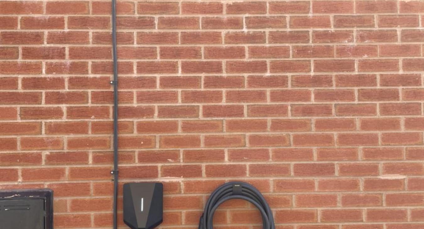 EV Charger installed on home in Warrington