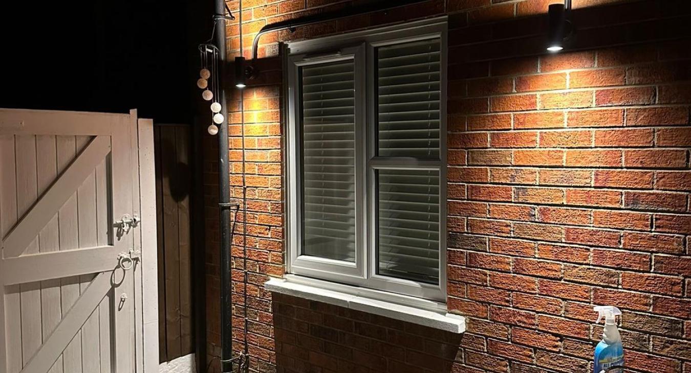 Outside Lighting Installation in Warrington